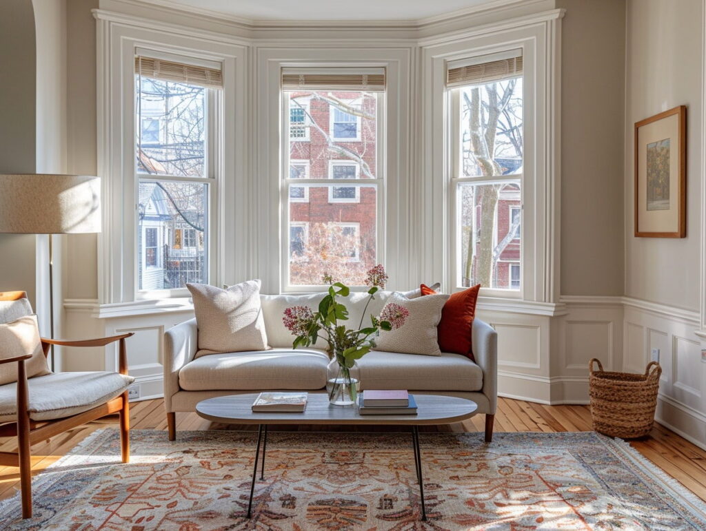 Front entry of a Colonial Revival home